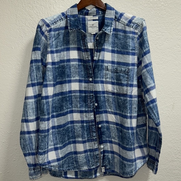 American Eagle denim button up size xl - Picture 3 of 4